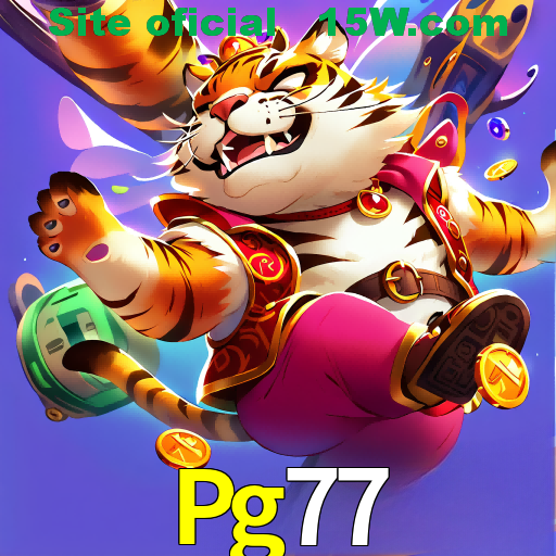 Imagem promocional da Pg77 mostrando a plataforma e suas vantagens